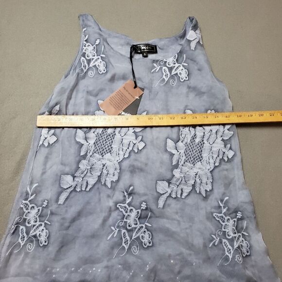 Minkas layered tunic tank top with lace accents size small - Picture 8 of 8